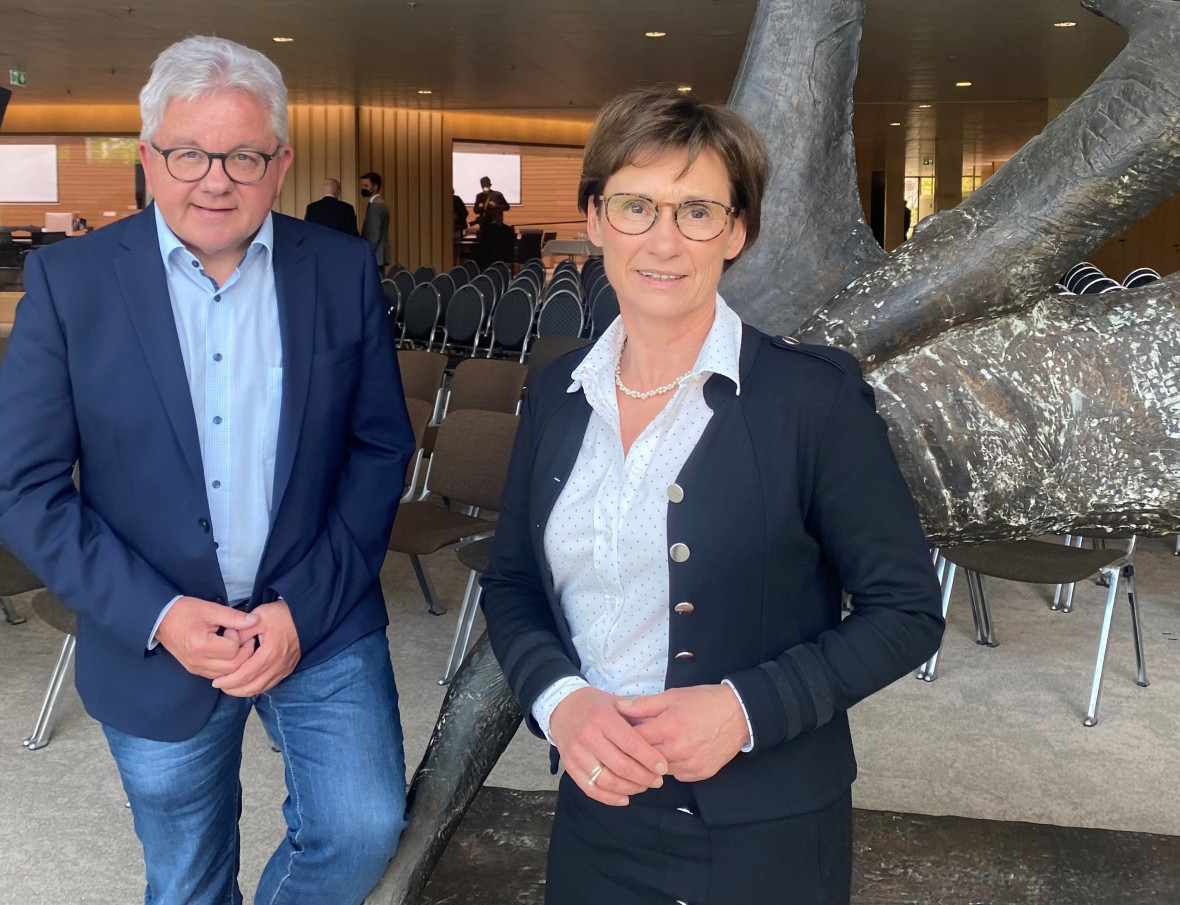 Guido Wolf MdL und Sabine Kurtz MdL, Staatssekretärin im Ministerium für Ernährung, Ländlichen Raum und Verbraucherschutz Baden-Württemberg
